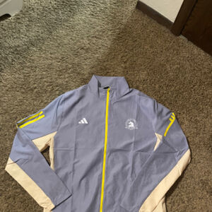 Adidas Boston Marathon 2023 Celebrations Silver Violet Running Jacket